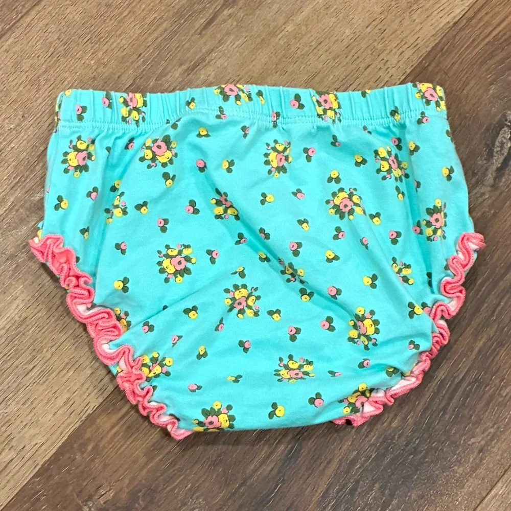 Matilda Jane Blue Floral Diaper Cover Bloomers 12-18m